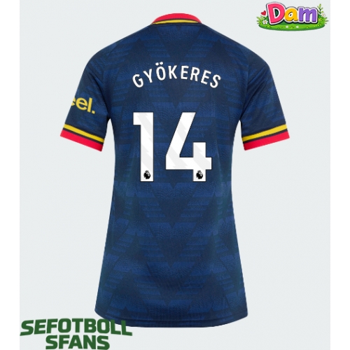 Arsenal Viktor Gyokeres #14 Bortatröja Kvinnor 2026-27 Kortärmad